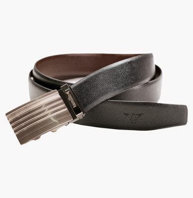 14% OFF on kamillo Men, Women Formal Black Genuine Leather Reversible Belt Black