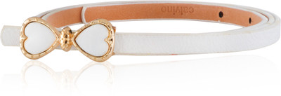 62% OFF on Calvino Girls Casual, Evening/Party White Artificial Leather Belt White 62% OFF on Calvino Girls Casual, Evening/Party White Artificial Leather Belt White