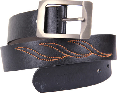 50% OFF on Davinci Men Casual, Evening/Party Black Artificial Leather Belt Black