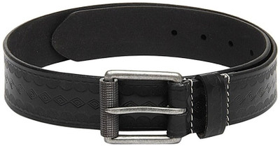 Fume Men Casual Black Genuine Leather Belt Black Fume Men Casual Black Genuine Leather Belt Black