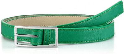 63% OFF on Oleva Women Casual, Formal Green Genuine Leather Belt Green