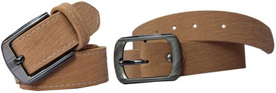 57% OFF on Winsome Deal Men Formal, Casual Beige Artificial Leather Belt Camel