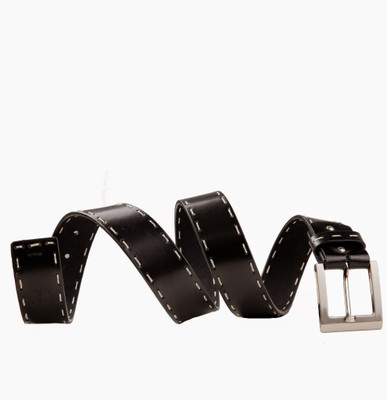 54% OFF on 99Cells Men Casual Black Genuine Leather Belt Black