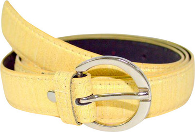 77% OFF on Vistarr Women Casual Yellow Artificial Leather Belt Yellow-1