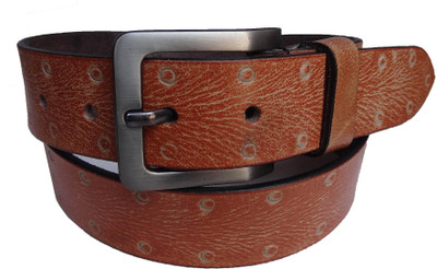 66% OFF on Ex Corio Men Casual Brown Genuine Leather Belt Brown