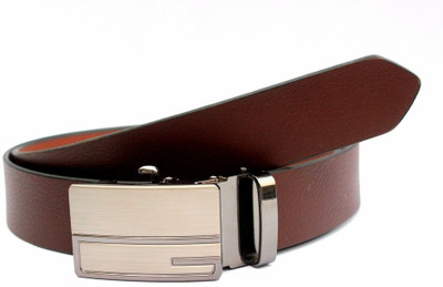 54% OFF on Tops Men Formal Brown Genuine Leather Belt Brown
