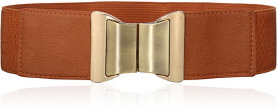 60% OFF on Calvino Women Casual, Formal Brown Artificial Leather Belt Brown