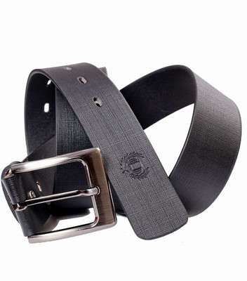 48% OFF on 99Cells Men Casual Black Genuine Leather Belt Black