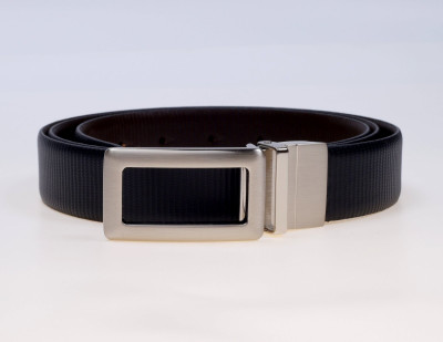50% OFF on Bombay High Men Formal Black Genuine Leather Reversible Belt BLK