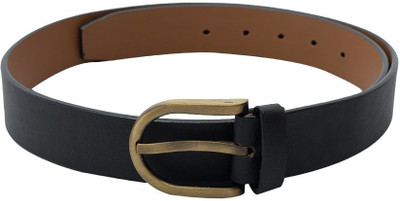 50% OFF on SkyWays Men Casual, Semi-formal Black Artificial Leather Belt Black-02