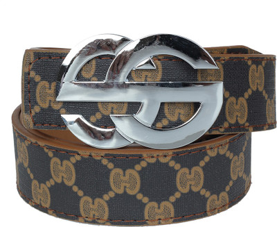 65% OFF on Blute Men Casual, Evening, Party Grey Artificial Leather Belt Grey