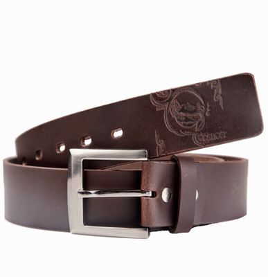 54% OFF on 99cells Men Casual Brown Genuine Leather Belt Brown