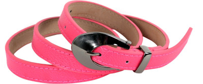 75% OFF on Vivaa Women Casual Pink Artificial Leather Belt Pink