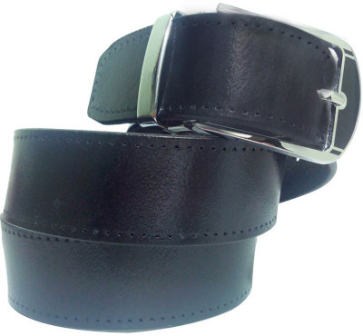 10% OFF on The Stuff Men Casual Black Genuine Leather Belt Black