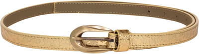 62% OFF on Scarleti Girls Casual Gold Artificial Leather Belt Gold