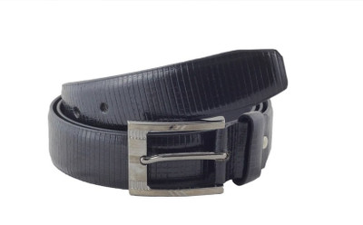 62% OFF on Shiven Men Formal Black Genuine Leather Belt Black