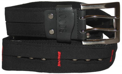 59% OFF on Authority Men Casual Black Fabric Belt Black