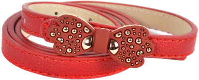 65% OFF on Vivaa Women Casual Red Artificial Leather Belt red