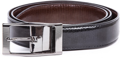 63% OFF on 365labels Men Casual Black Artificial Leather Belt Black-7