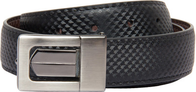 47% OFF on Pacific Gold Men Formal Black, Brown Artificial Leather Reversible Belt Black, Brown
