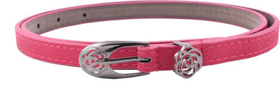 75% OFF on Buckle Up Women Casual Pink Artificial Leather Belt Pink