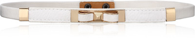 61% OFF on Calvino Girls Casual, Evening/Party White Artificial Leather Belt White