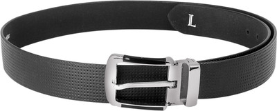 55% OFF on Ligans NY Men Formal, Casual Black Genuine Leather Belt Black