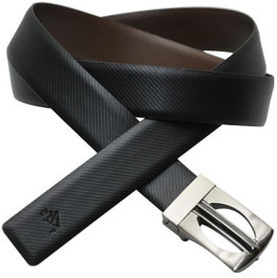 40% OFF on Sondagar Arts Men Formal Black, Brown Genuine Leather Reversible Belt Black & Brown