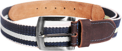 69% OFF on Ligans NY Men, Women Formal, Casual Multicolor Canvas, Genuine Leather Belt Multicolor