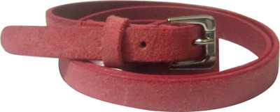 20% OFF on The Stuff Women Casual Red Genuine Leather Belt Red
