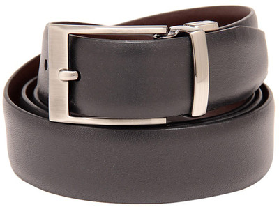 Leather Plus Men Formal Black Reversible Belt Black Leather Plus Men Formal Black Reversible Belt Black