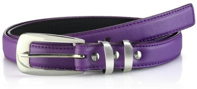 63% OFF on Oleva Women Casual, Formal Purple Genuine Leather Belt Purple