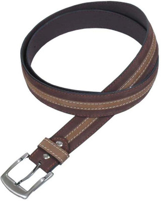 23% OFF on Walletsnbags Men Evening/Party Brown, Beige Genuine Leather Belt B31-BR-CL