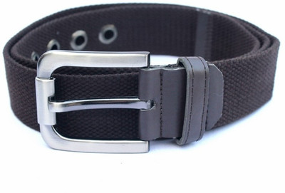IMP Men, Women Casual Brown Fabric Belt Brown IMP Men, Women Casual Brown Fabric Belt Brown
