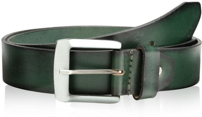 75% OFF on Buckle Up Men Casual Green Genuine Leather Belt Green