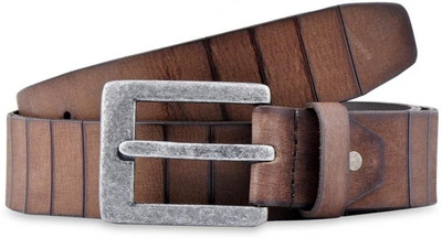 75% OFF on Buckle Up Men Casual Brown Genuine Leather Belt Brown