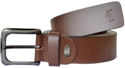 57% OFF on Sondagar Arts Men Formal Brown Genuine Leather Belt Brown