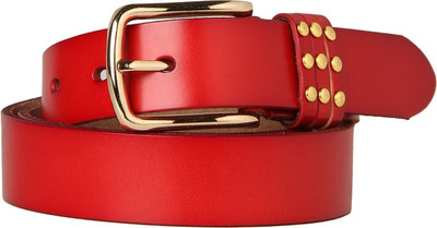 10% OFF on GoGuava Men Casual Red Genuine Leather Belt Red 10% OFF on GoGuava Men Casual Red Genuine Leather Belt Red