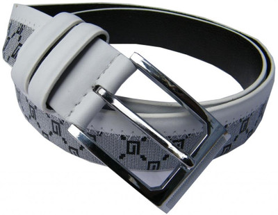 50% OFF on Winsome Deal Men Casual Black, White Artificial Leather Belt White, Black