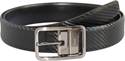 10% OFF on Elan Men Formal Black, Tan Genuine Leather Reversible Belt Black, Tan