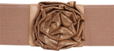 20% OFF on Khoobsurati Women Casual White Artificial Leather, Fabric Belt Cream