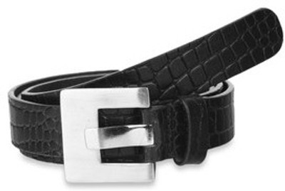 Paradigm Design Lab Men Casual Black Genuine Leather Belt Black