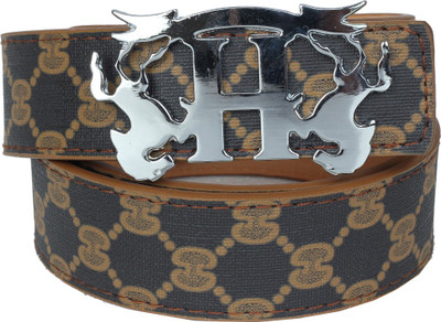 65% OFF on Blute Men Casual, Evening, Party Tan Artificial Leather Belt Tan