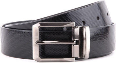 80% OFF on WildHide Men Formal Black Genuine Leather Belt Black