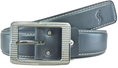 40% OFF on Sizzlers Men Formal Black Genuine Leather Belt Black