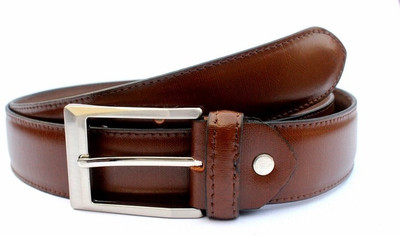 59% OFF on Tops Men Formal Brown Genuine Leather Belt Brown