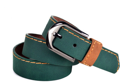 61% OFF on Drakeman Men Casual Green Artificial Leather Belt Green