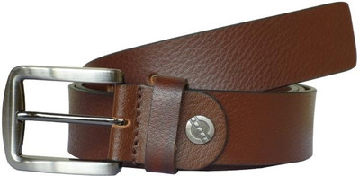 57% OFF on Sondagar Arts Men Formal Brown Genuine Leather Belt Brown