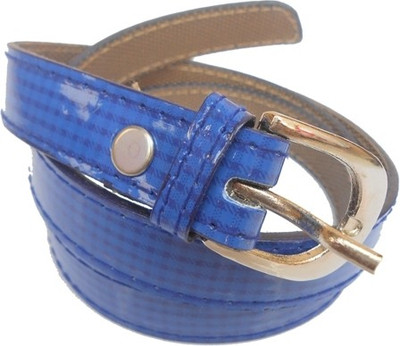 74% OFF on D&D Girls Casual Blue Artificial Leather Belt Blue-10