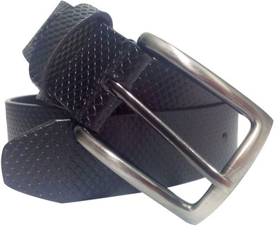 20% OFF on The Stuff Men Casual Black Genuine Leather Belt Black